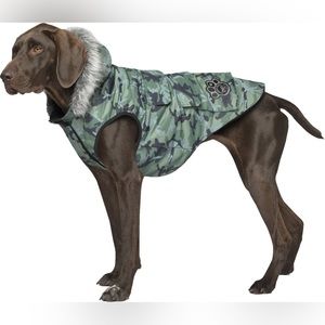Canada Pooch Everest Explorer Winter Dog Coat Jacket, Size 14 (Camo)